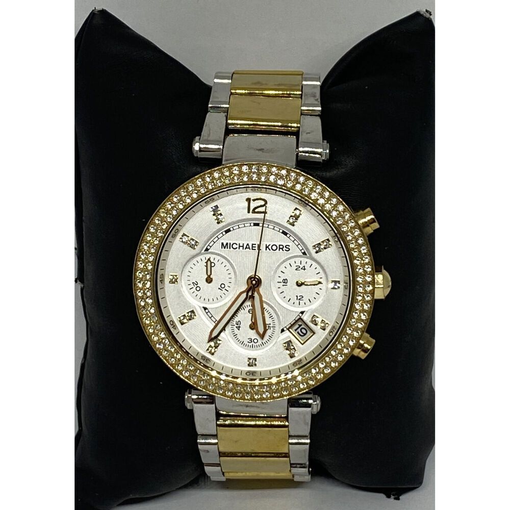 Michael Kors Parker MK5925 Womens Stainless Steel Analog Dial Quartz Watch WO514 - Picture 3 of 12